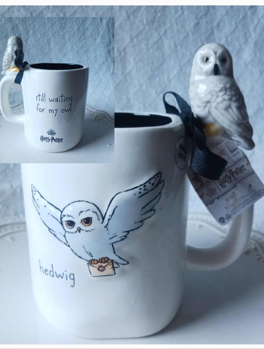 Rae Dunn × Wizarding World Harry Potter Hedwig Double Sided Ceramic Mug